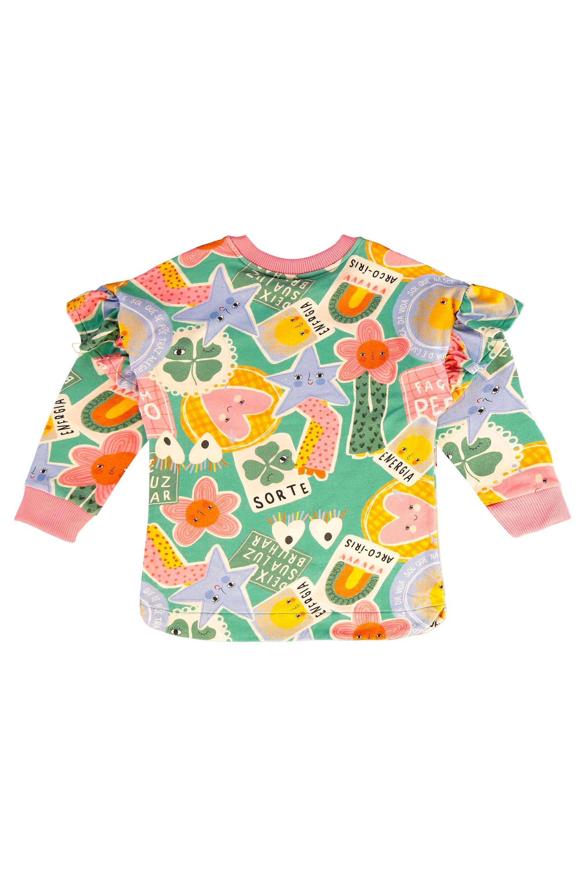 Conjunto Infantil Energia Boa com Blusão e Calça Legging (Verde) Três e Já - Imagem 6